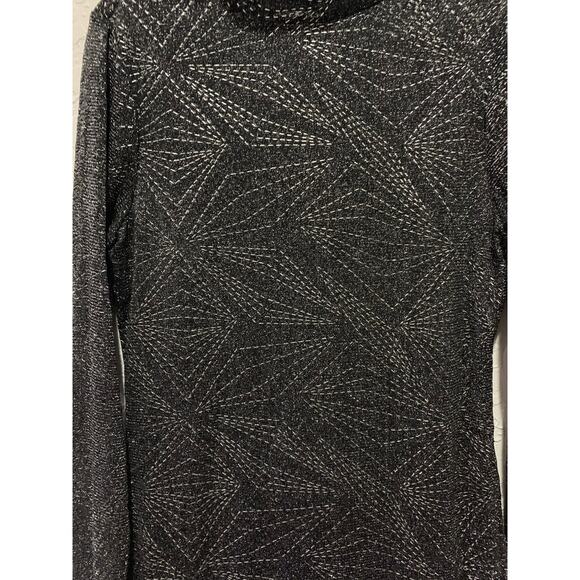 VENUS Black Bodycon Cocktail Party Nightlife Shimmer Dress Size M - Picture 2 of 7